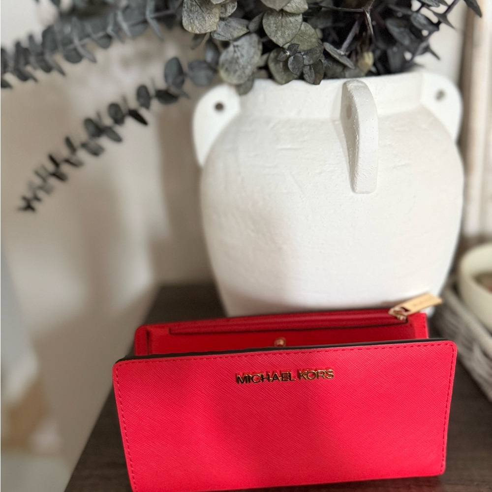 Michael Kors Vibrant Red Wallet